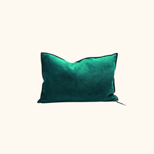 Coussin Vice Versa - Black Line - Chenille soft washed