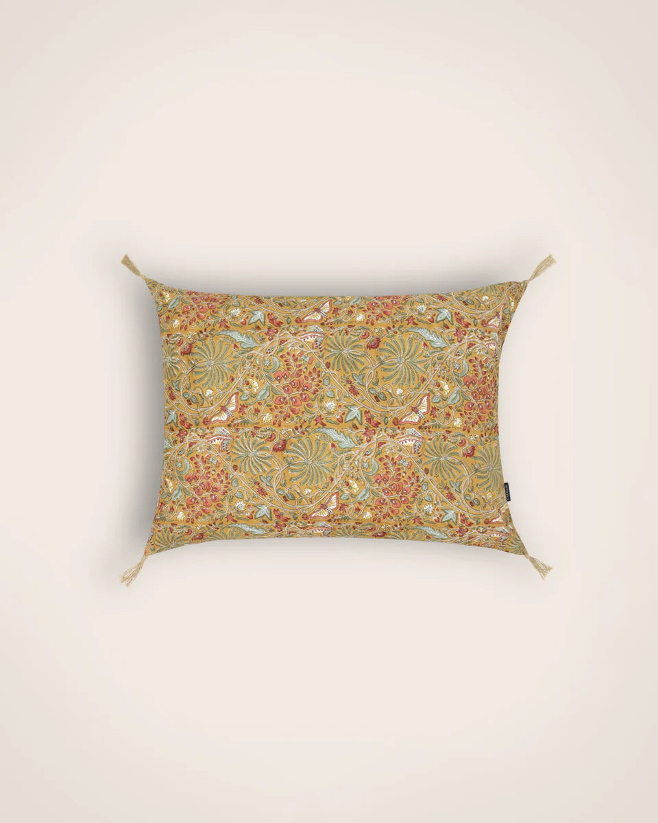 Coussin Papilio en coton imprimé