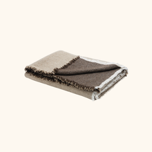 Plaid double face - Laine vierge et coton - 150cm x 250cm