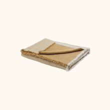 Plaid double face - Laine vierge et coton - 150cm x 250cm