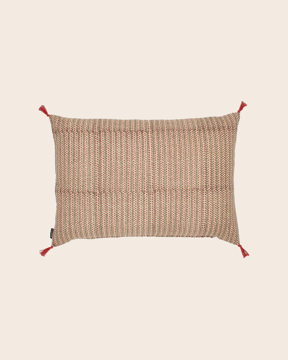 Coussin FLORIO en coton imprimé, 40cm x 55cm, FLORIO