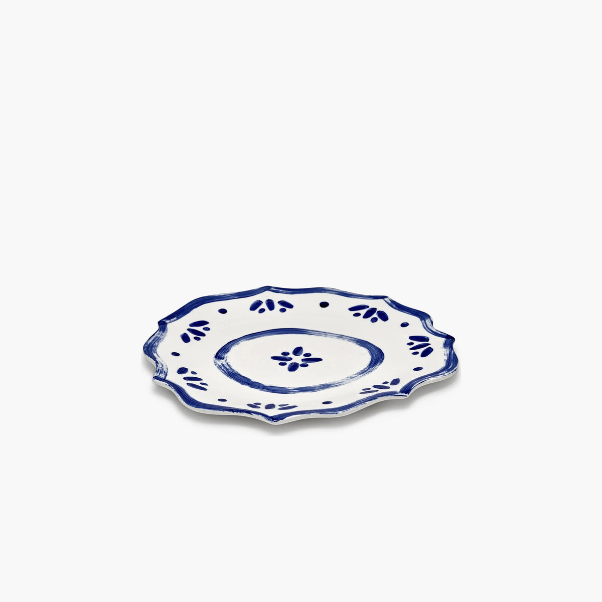 Plat de service 02 – Annebet Philips – Bleu et blanc