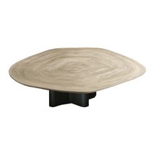 Table basse TS03 en frêne et résine noire