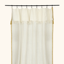 Rideau Surendra - 130 x 300cm - Coton et lin - Curry