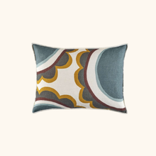 Coussin Marguerite - 40cm x 55cm - 100% lin brodé