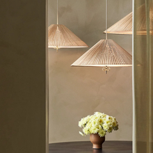 Suspension 1972 en bambou et laiton - Ø60cm