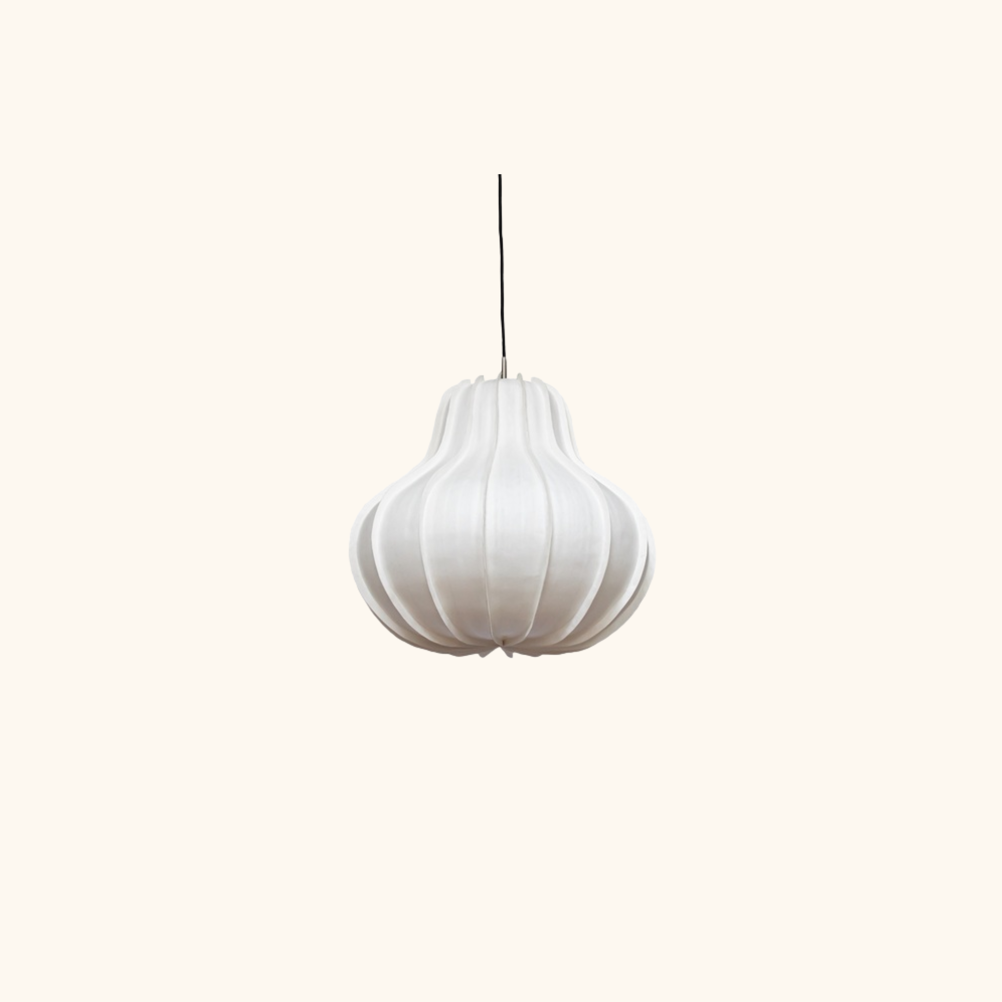 Suspension Hyo - ø54cm x H40cm - Papier blanc