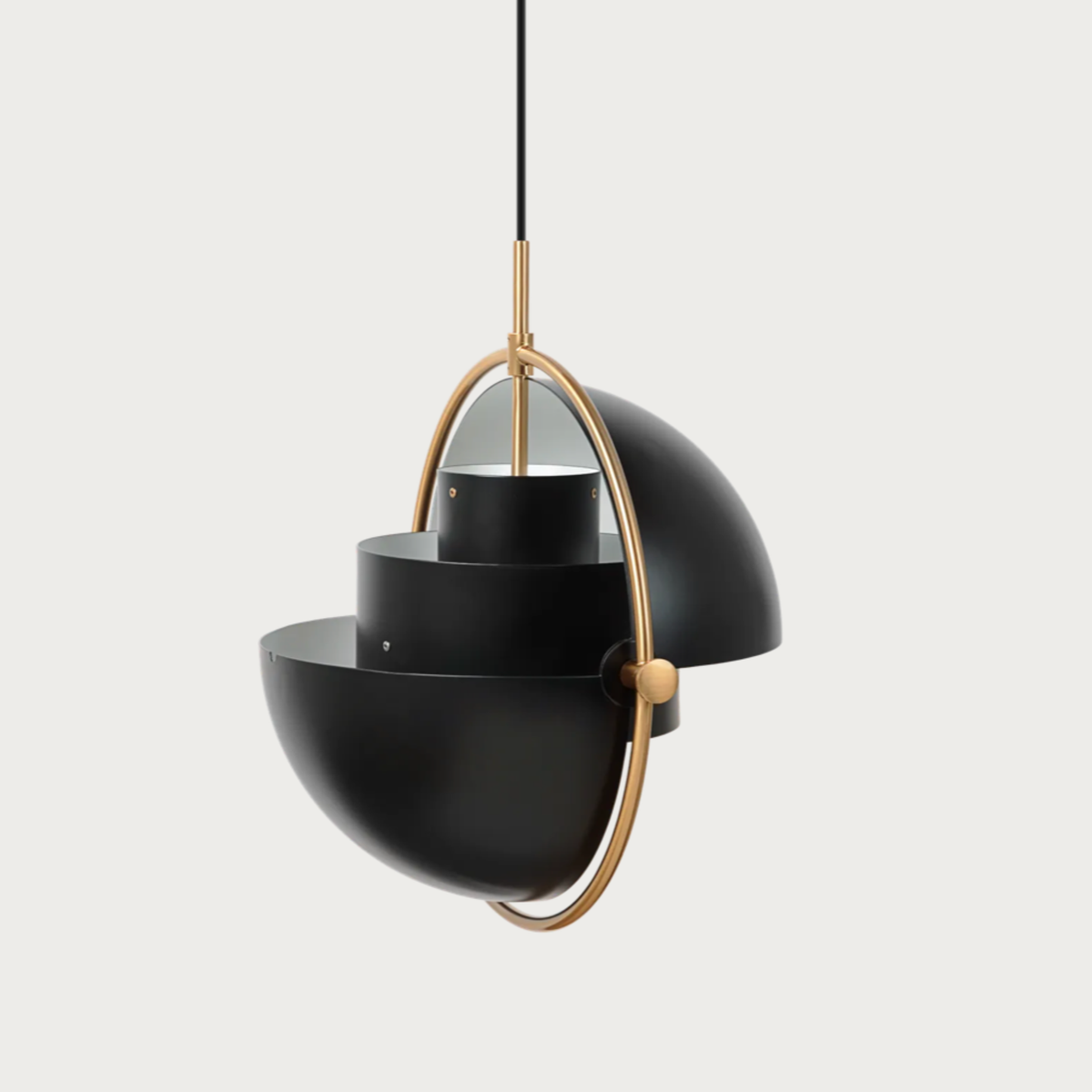 Suspension Multi-Lite laiton et noir
