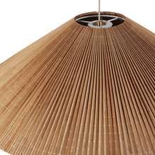 Suspension 1972 Large en bambou et laiton - Ø90cm