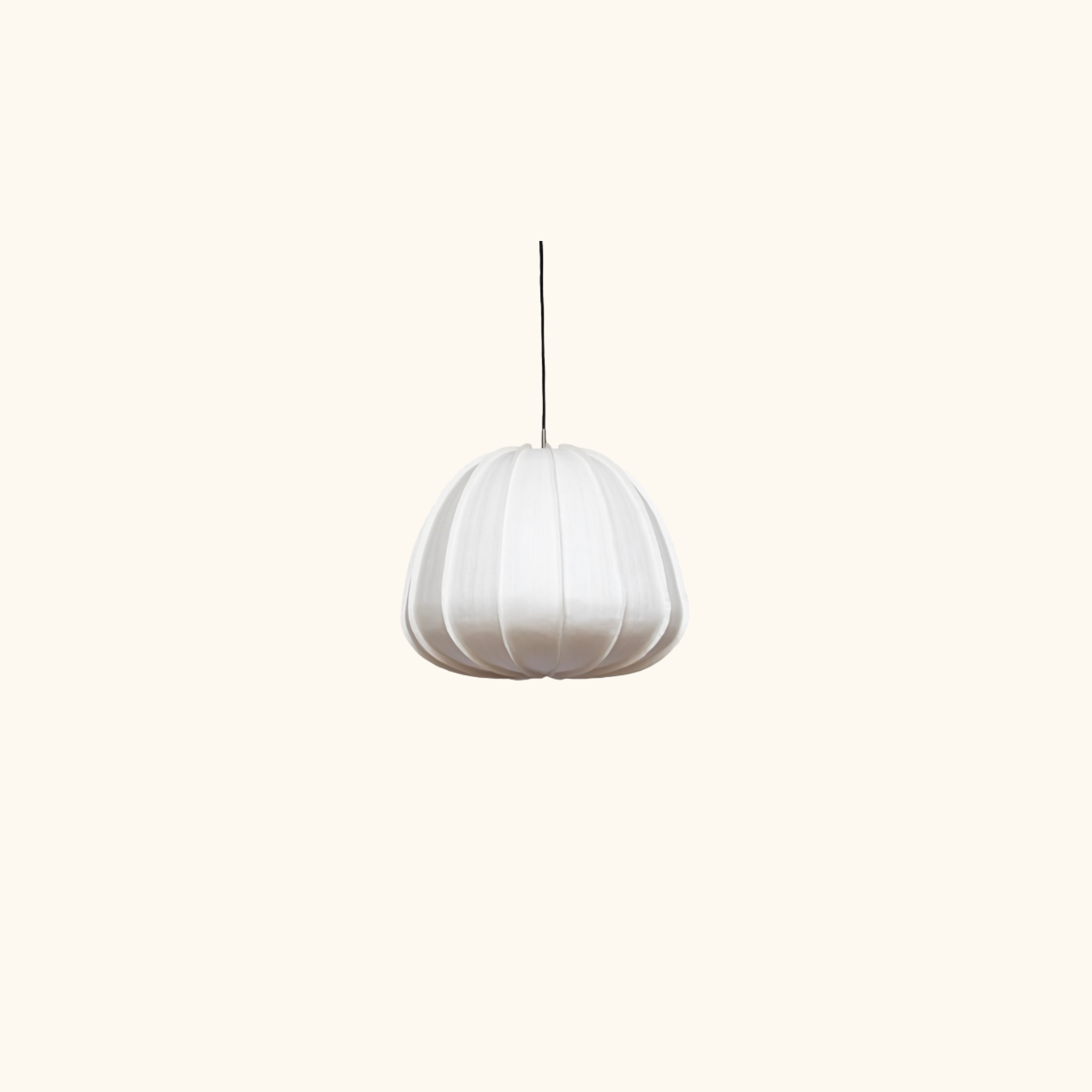 Suspension Hozuki - ø38cm x H34cm - Papier blanc