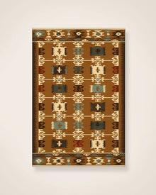 Tapis Bayana - laine en broderie