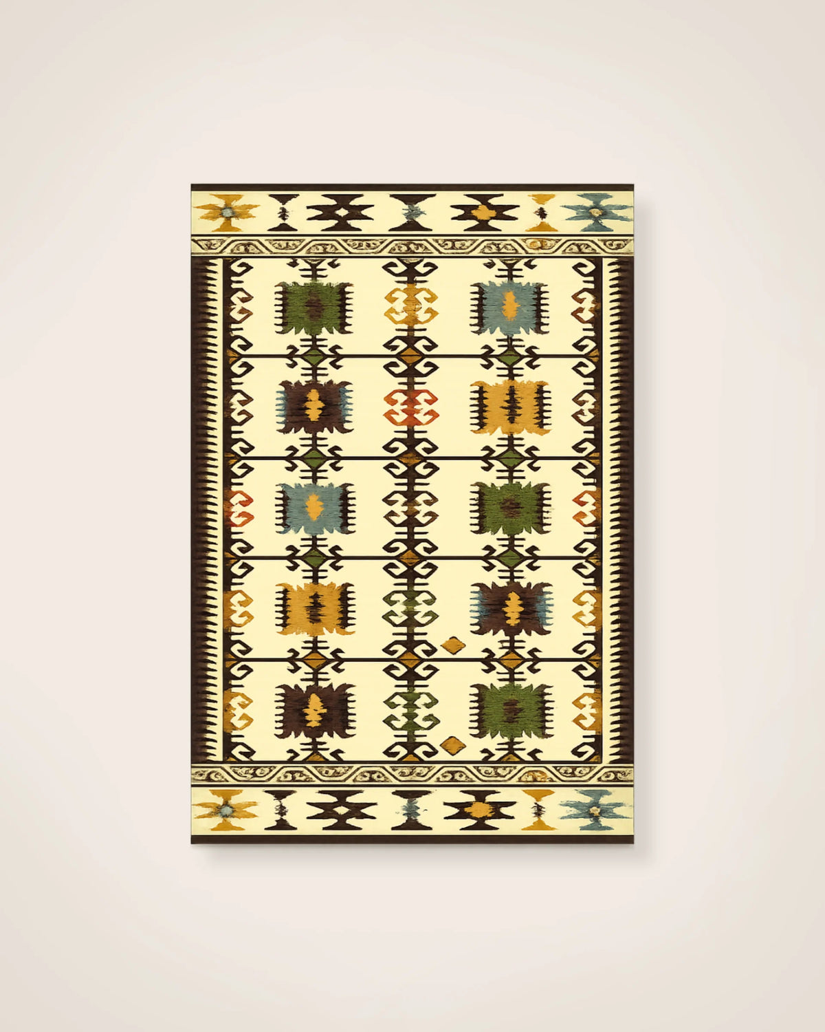 Tapis Bayana - laine en broderie