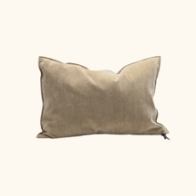 Coussin Vice Versa - Velours Vintage - 50cm x 70cm - Sable