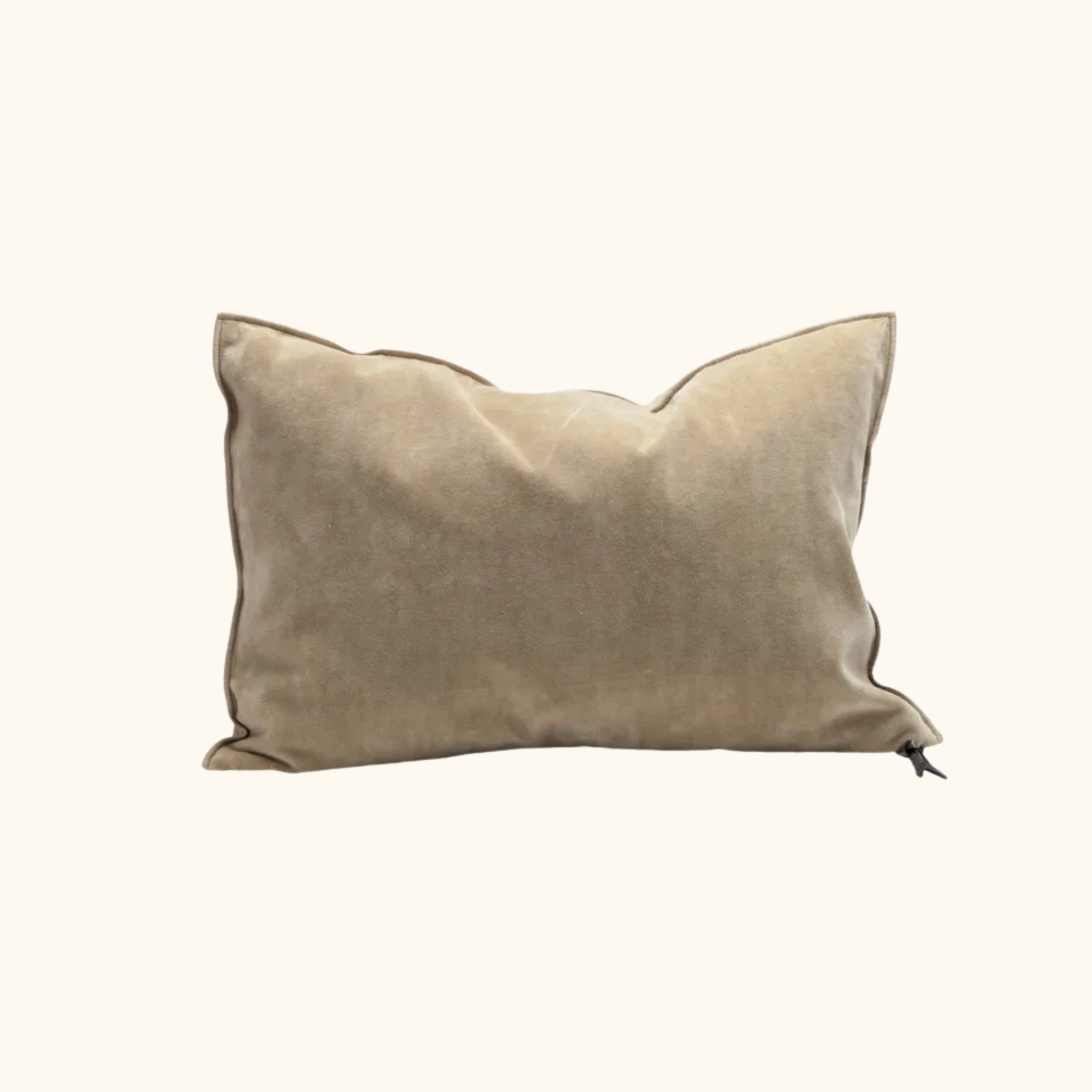 Coussin Vice Versa - Velours Vintage - 50cm x 70cm - Sable