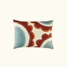 Coussin Marguerite - 40cm x 55cm - 100% lin brodé