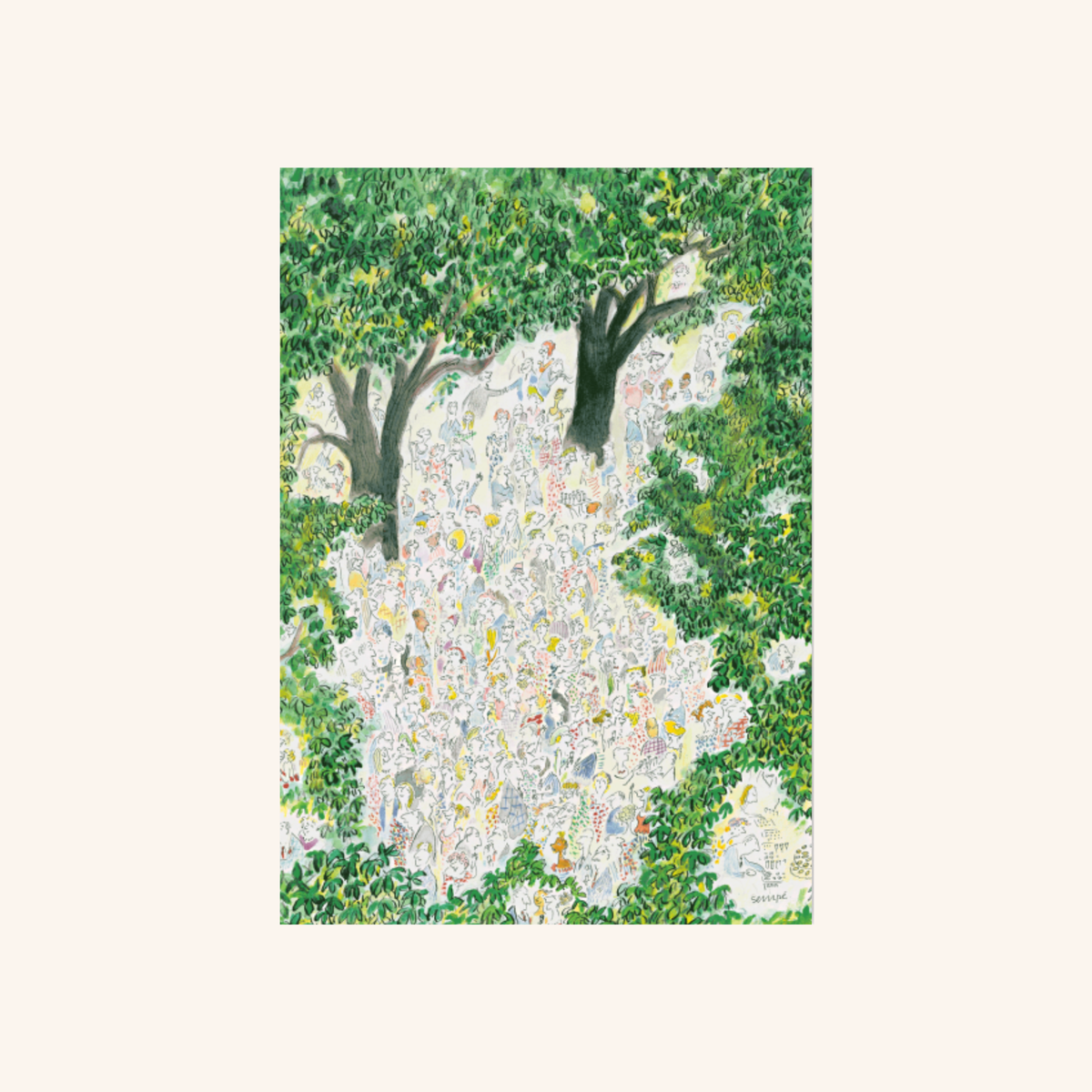 Affiche - Garden Party - Sempé