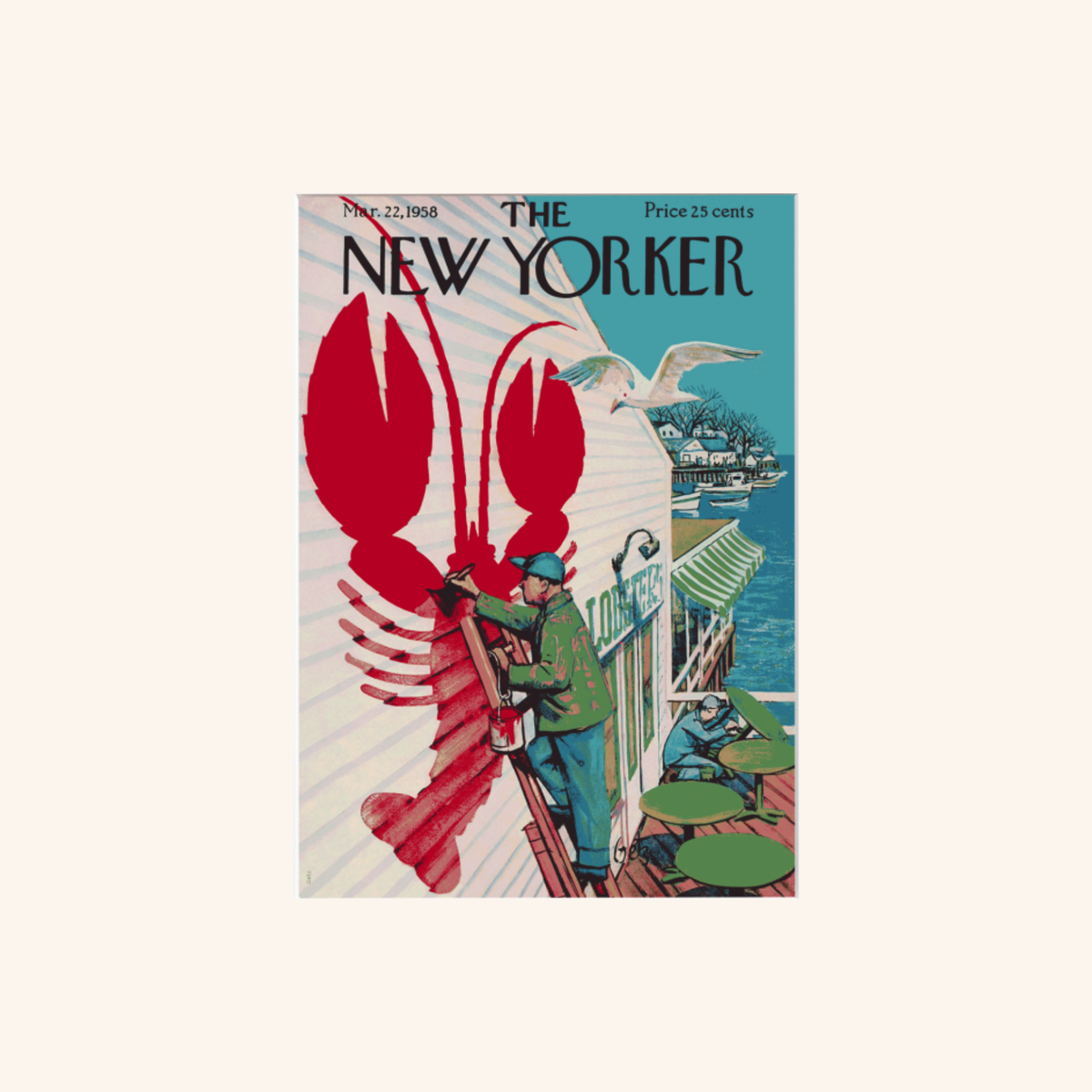 Affiche - Lobster N°126 - Arthur Getz - The New Yorker