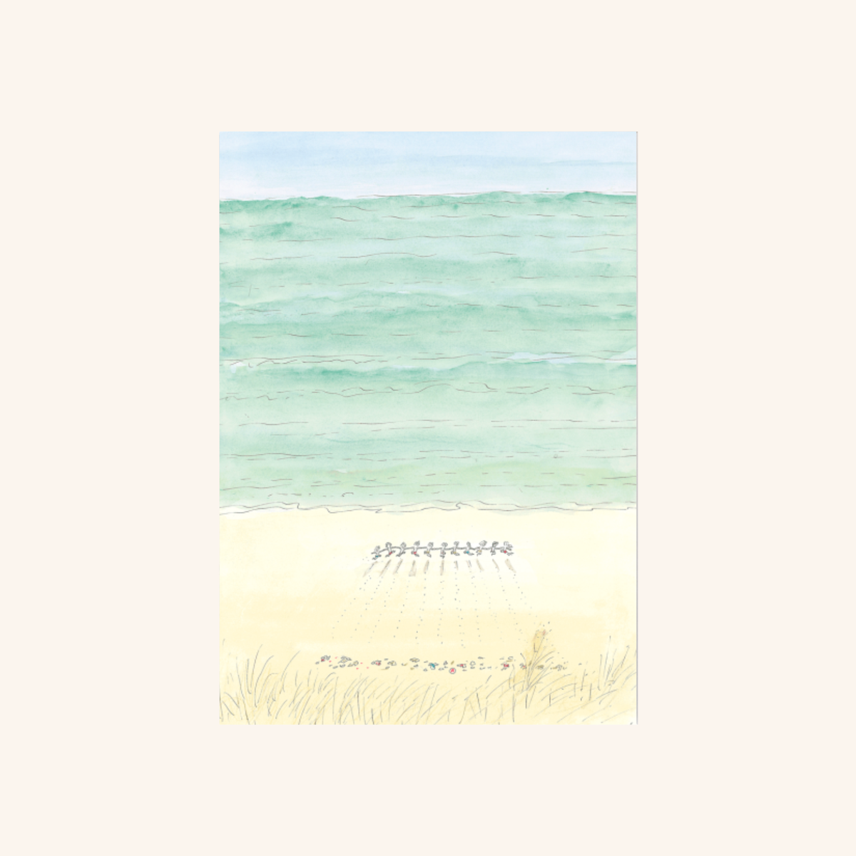 Affiche - Plage - Sempé