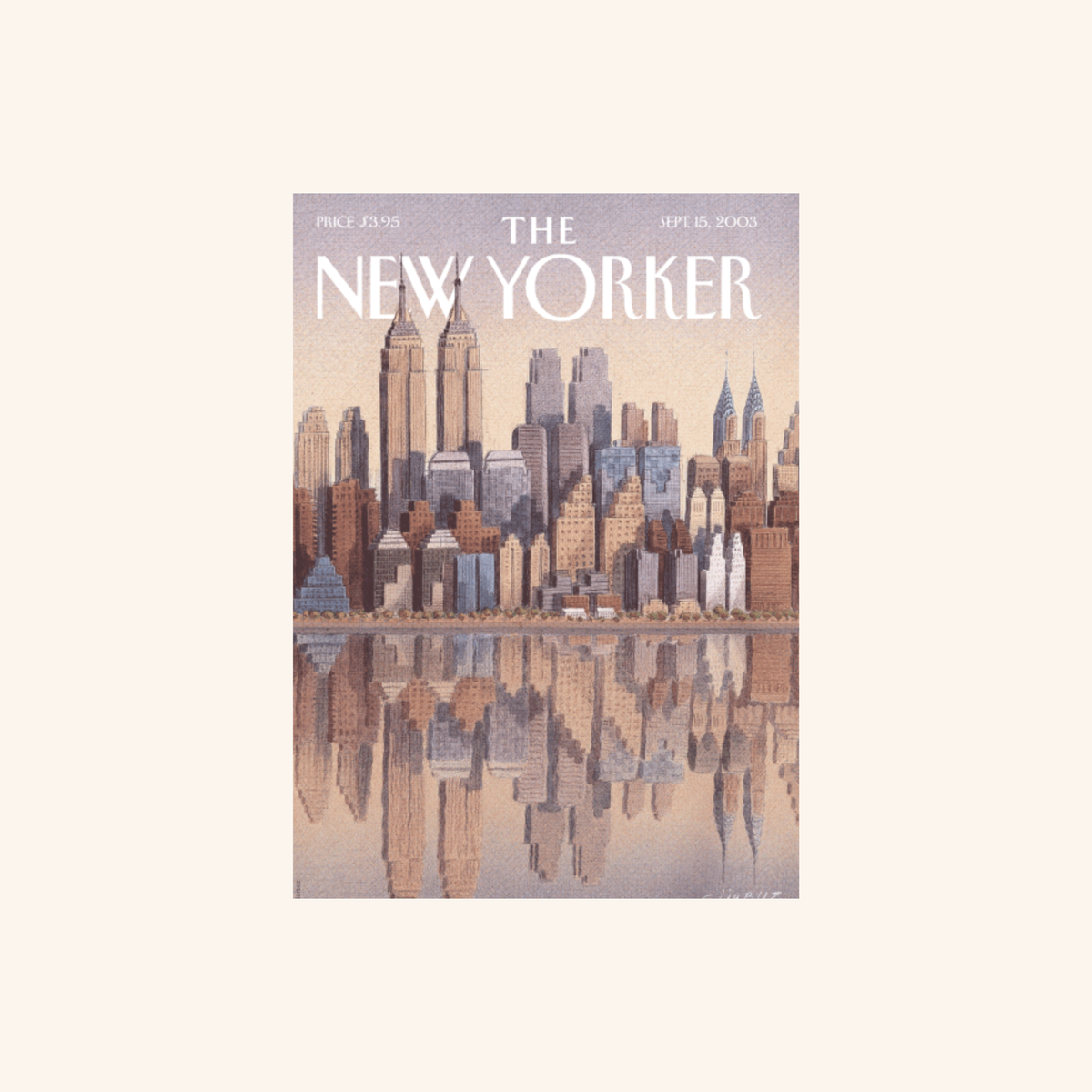 Affiche - Twin Towers N°111 - Gürbüz Doğan - The New Yorker