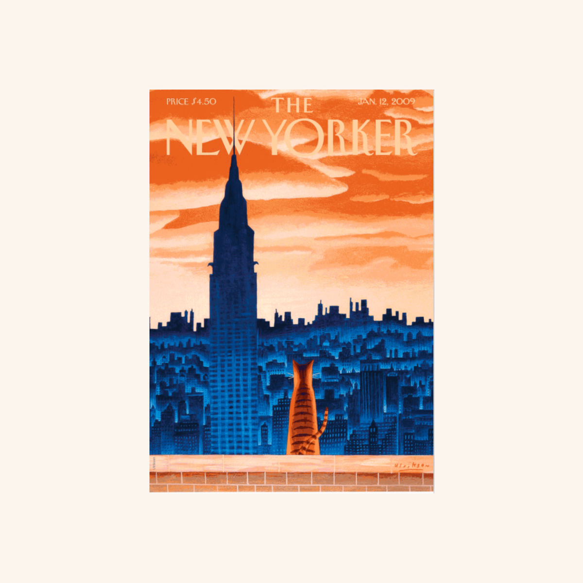 Affiche - Windowsill Cat N°105 - Mark Ulriksen - The New Yorker