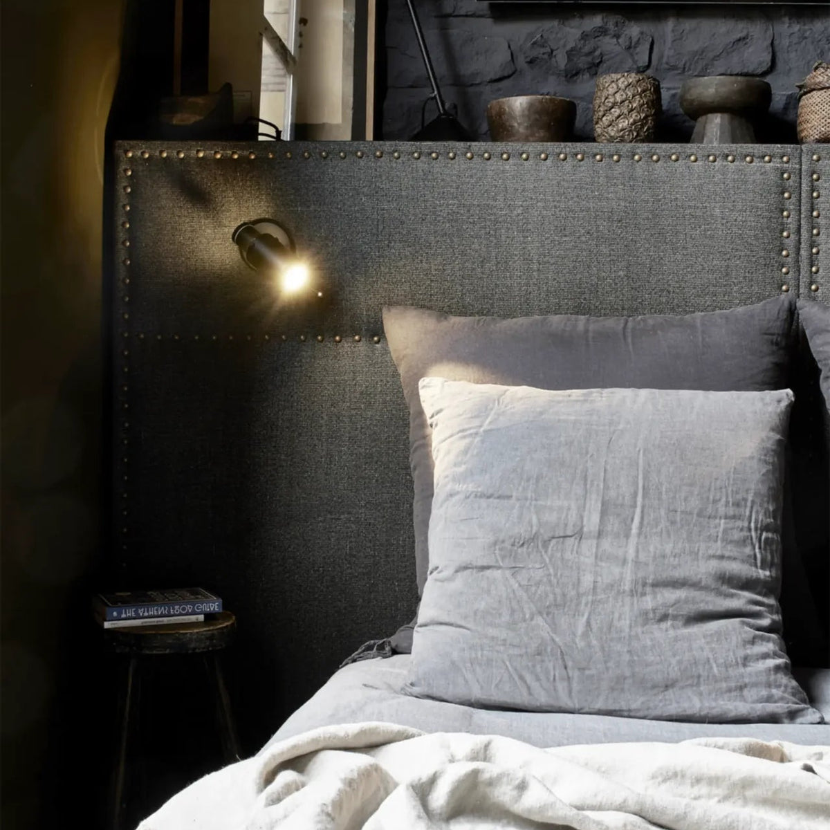 Applique Biny Spot LED - Noir Mat - Avec interrupteur