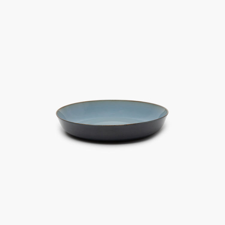 Assiette creuse - collection Terres de Rêves - M - Smoky Blue / Dark Blue