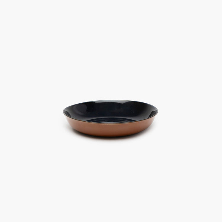 Assiette creuse - collection Terres de Rêves - S - Dark Blue / Rust