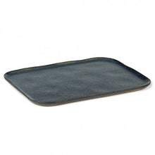 Assiette rectangulaire N°1 - collection La Nouvelle Table - XL - Bleu gris