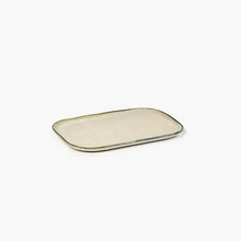 Assiette rectangulaire N°2 - collection La Nouvelle Table - L - Blanc cassé
