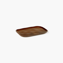 Assiette rectangulaire N°2 - collection La Nouvelle Table - L - Ocre brun