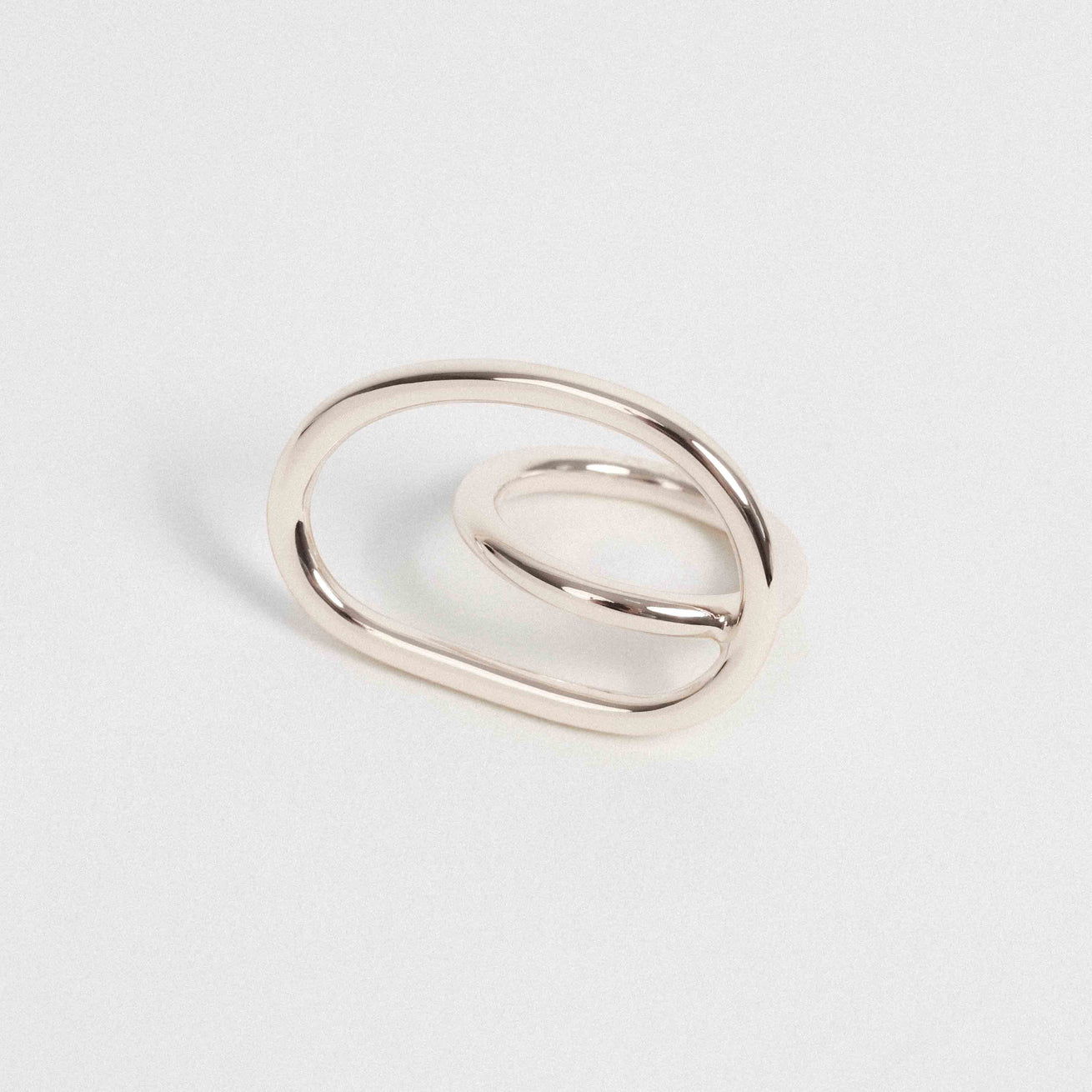 Bague - Galet argent - T52