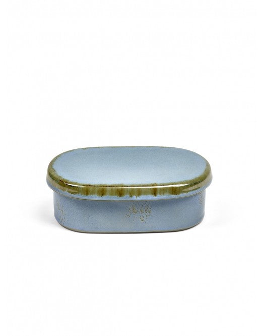 Beurrier ovale - collection Terres de Rêves - Smokey Blue