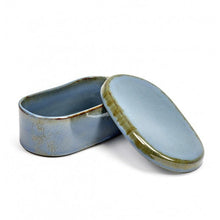 Beurrier ovale - collection Terres de Rêves - Smokey Blue