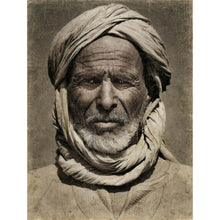 Cadre en papier froissé - Serge Anton - Berbère au Turban
