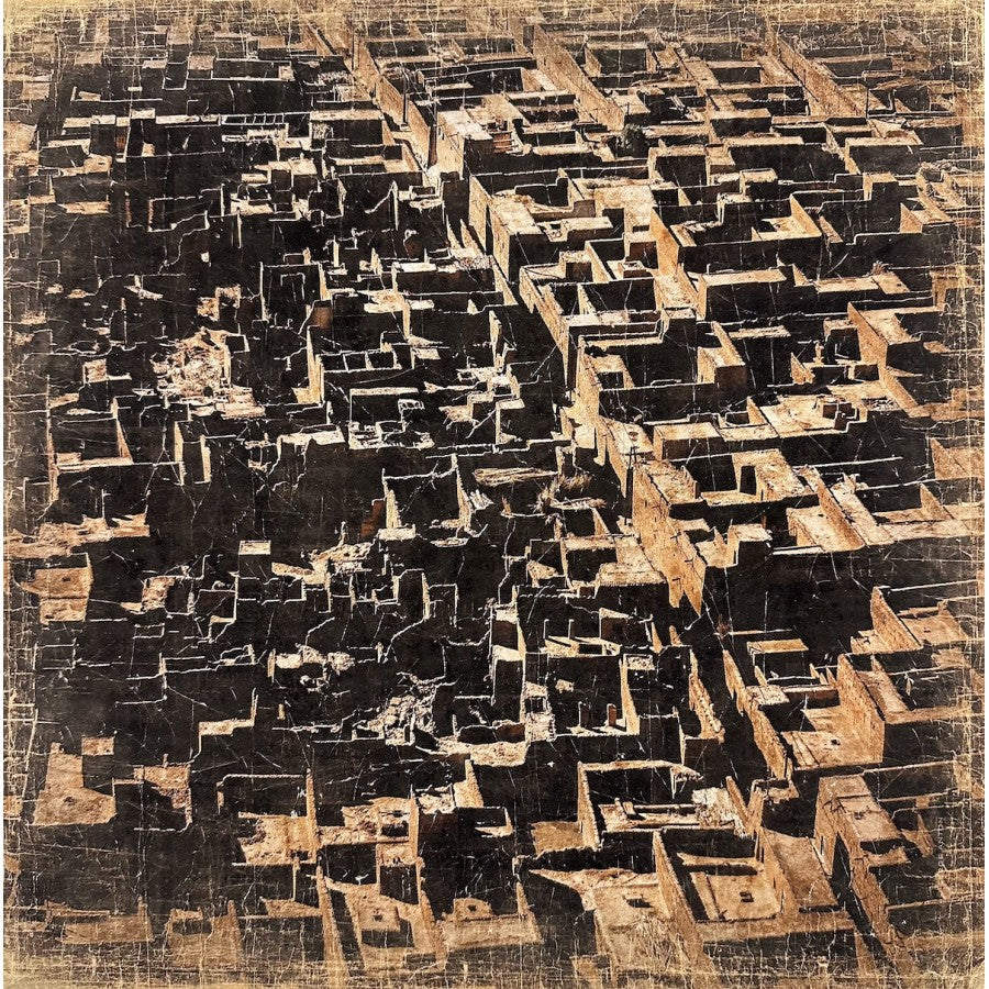 Cadre en papier froissé - Serge Anton - Kasbah Ruines