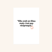 Carte postale - 13 Elle croit en Dieu - Loïc Prigent