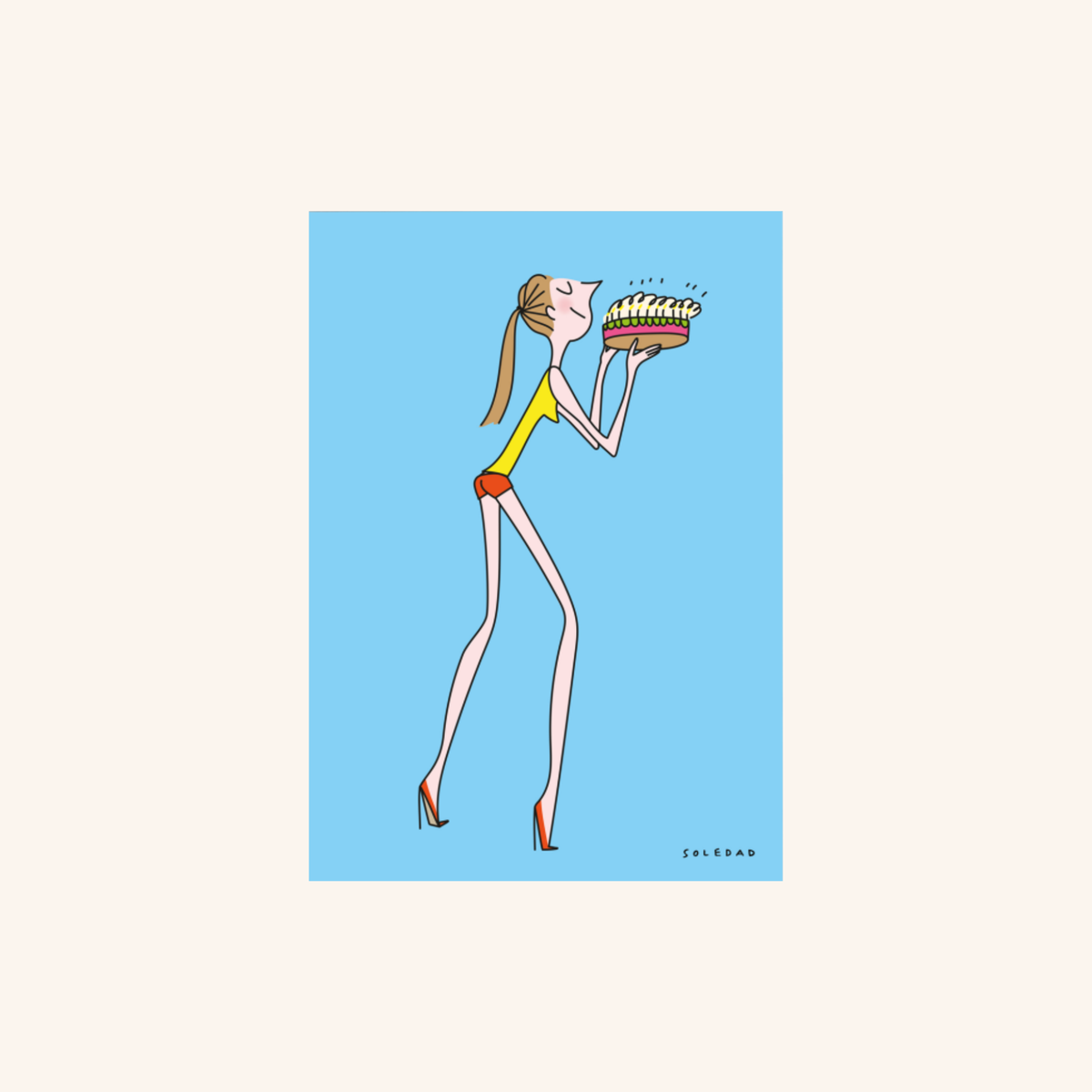 Carte postale - Anniversaire 01 - Soledad