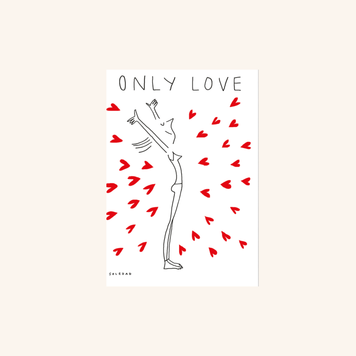 Carte postale - Only Love - Soledad