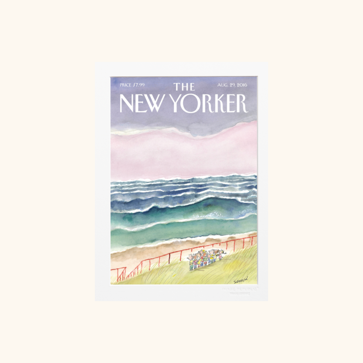 Carte postale - The New Yorker 229 Waves 2 - Sempé