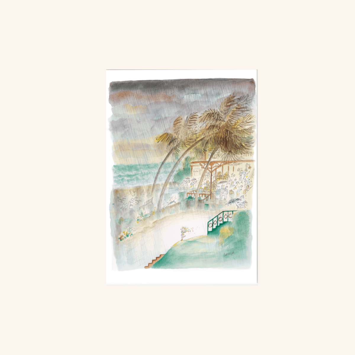 Carte postale - Tropical - Sempé