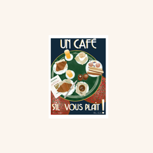 Carte postale - Un Café S’il Vous Plaît - Clara Panetier