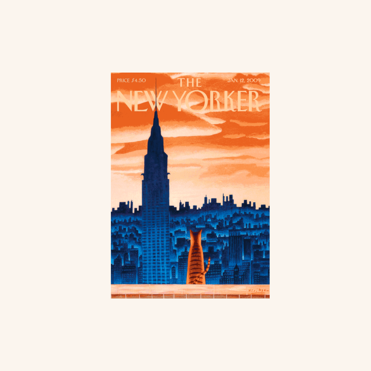 Carte postale - Windowsill Cat - The New Yorker