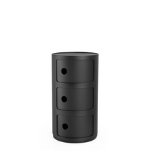 Chevet Componibili Recycled 3 - Noir mat