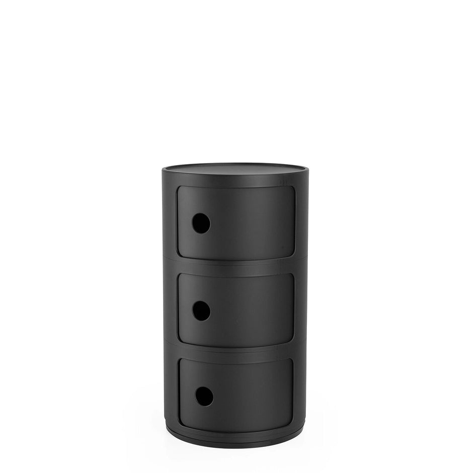 Chevet Componibili Recycled 3 - Noir mat