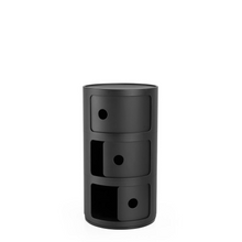 Chevet Componibili Recycled 3 - Noir mat