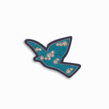 Broche Colombe brodée à la main