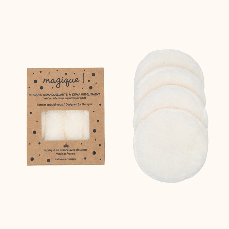 Boîte de 4 disques démaquillants pour les yeux