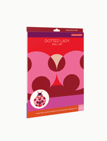 Décoration murale Dotted Lady - 18cm x 6,5cm x H24,5cm