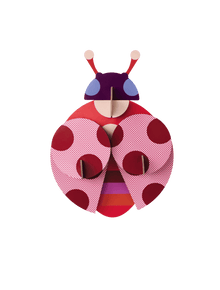 Décoration murale Dotted Lady - 18cm x 6,5cm x H24,5cm