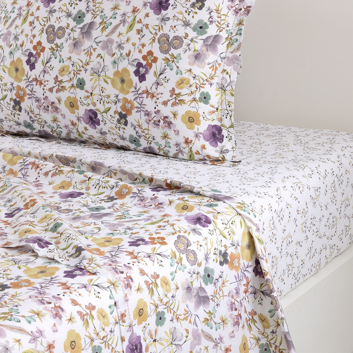 Drap plat - Fleurs